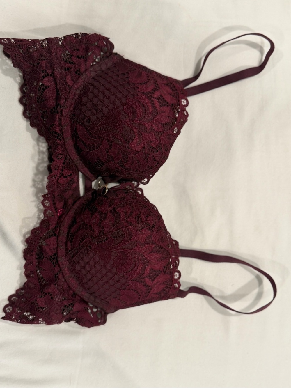 La SENZA Lace Push-Up Bra in Burgundy